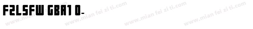 FZLSFW GBA1 0字体转换
